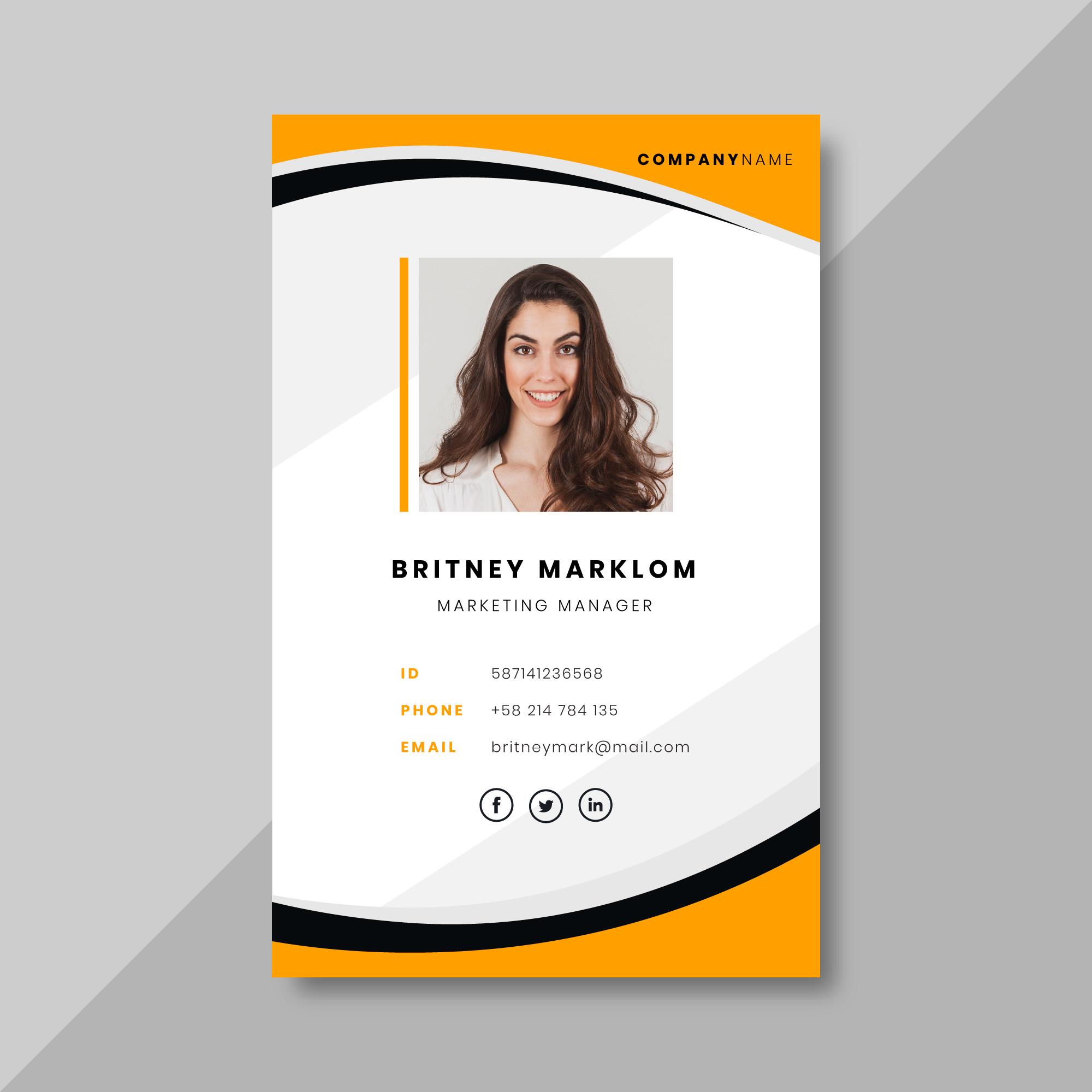 ID Card Front Preview